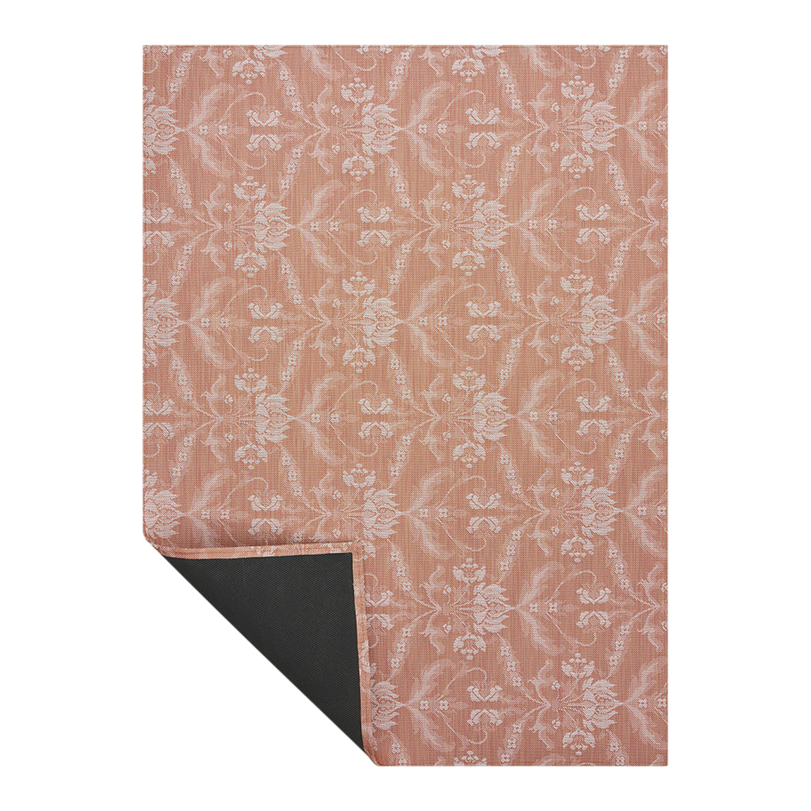 Damask Rugs - Burnt Coral