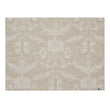 Rectangle Placemats in Midtone Neutral Beige with White Accents 
