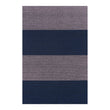 Rectangle Shag Mats in Mix of Midtone Navy Blue and Light Cool Pink