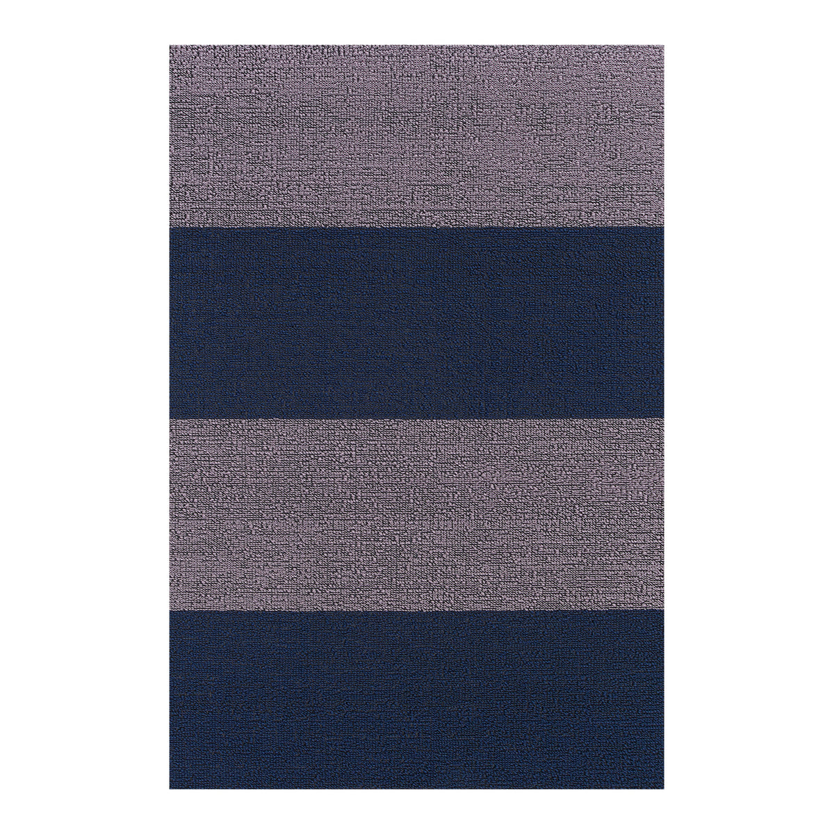 Rectangle Shag Mats in Mix of Midtone Navy Blue and Light Cool Pink