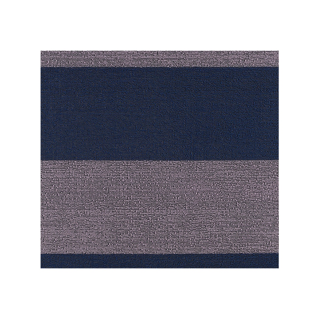 Square Shag Mats in Mix of Midtone Navy Blue and Light Cool Pink