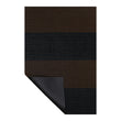 Duo Stripe Shag Mats - Mocha Corner