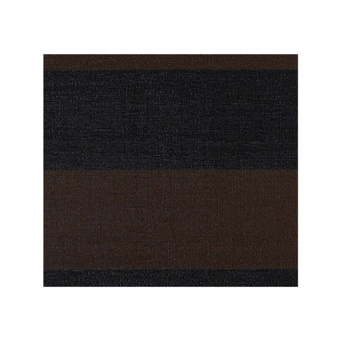 Duo Stripe Shag Mat Samples - Mocha View 1
