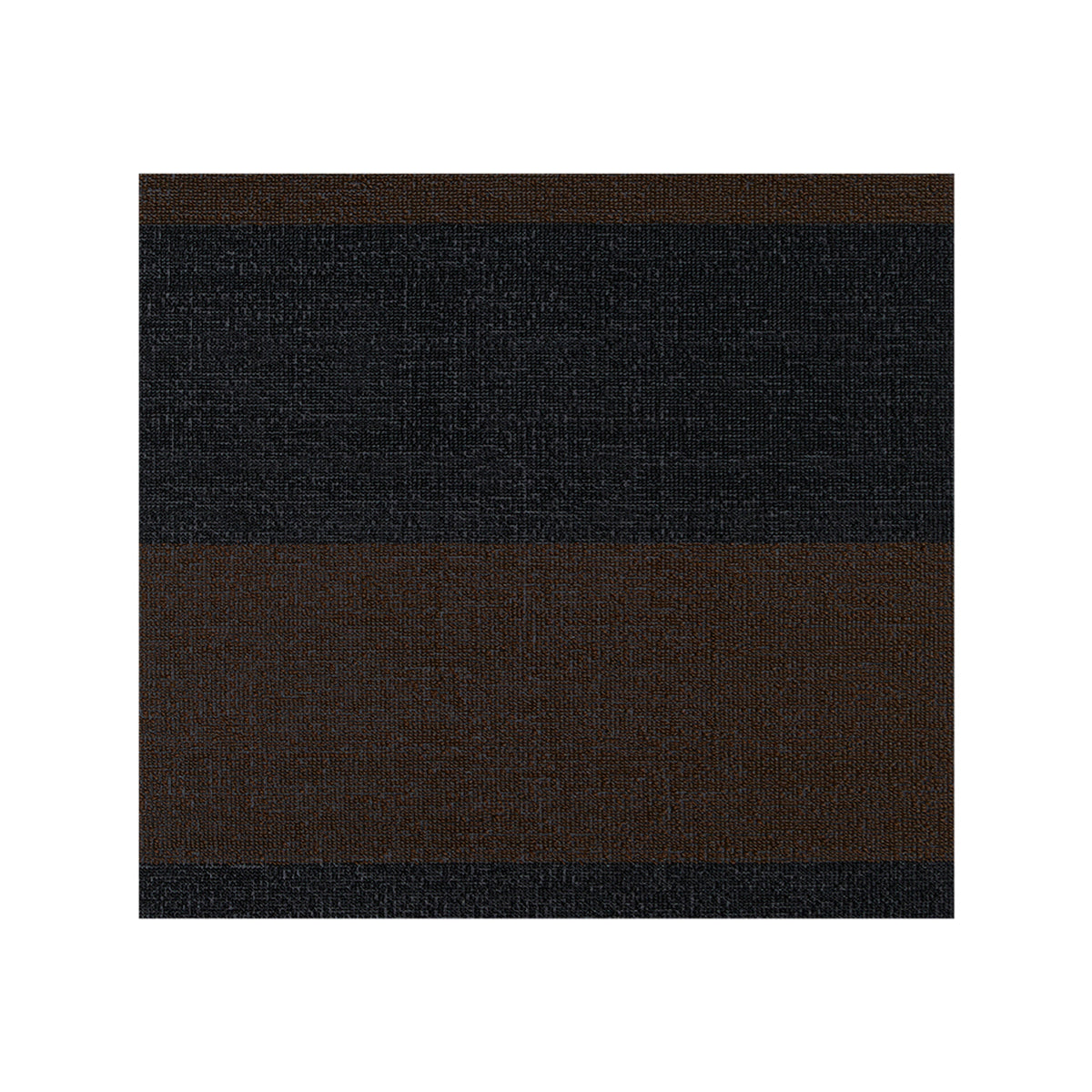 Square Shag Mats in MIx of Black and Midtone Warm Brown