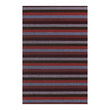 Rectangle Shag Mats in Mix of Midtone Navy Blue and Light Cool Pink