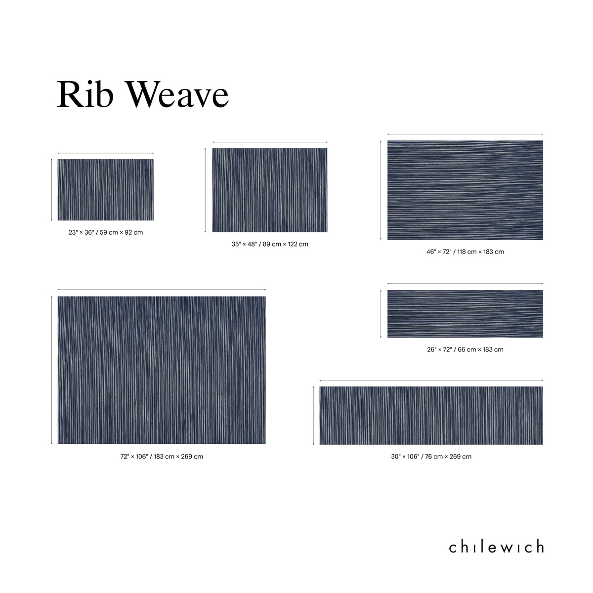 Rib Weave Pattern Direction