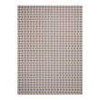 Coast Woven Floor Mat in Mix of Midtone Tan, White and Navy Blue