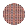 Round Placemats in Mix of Midtone Pink, Orange, Pale Pink and Cool Brown