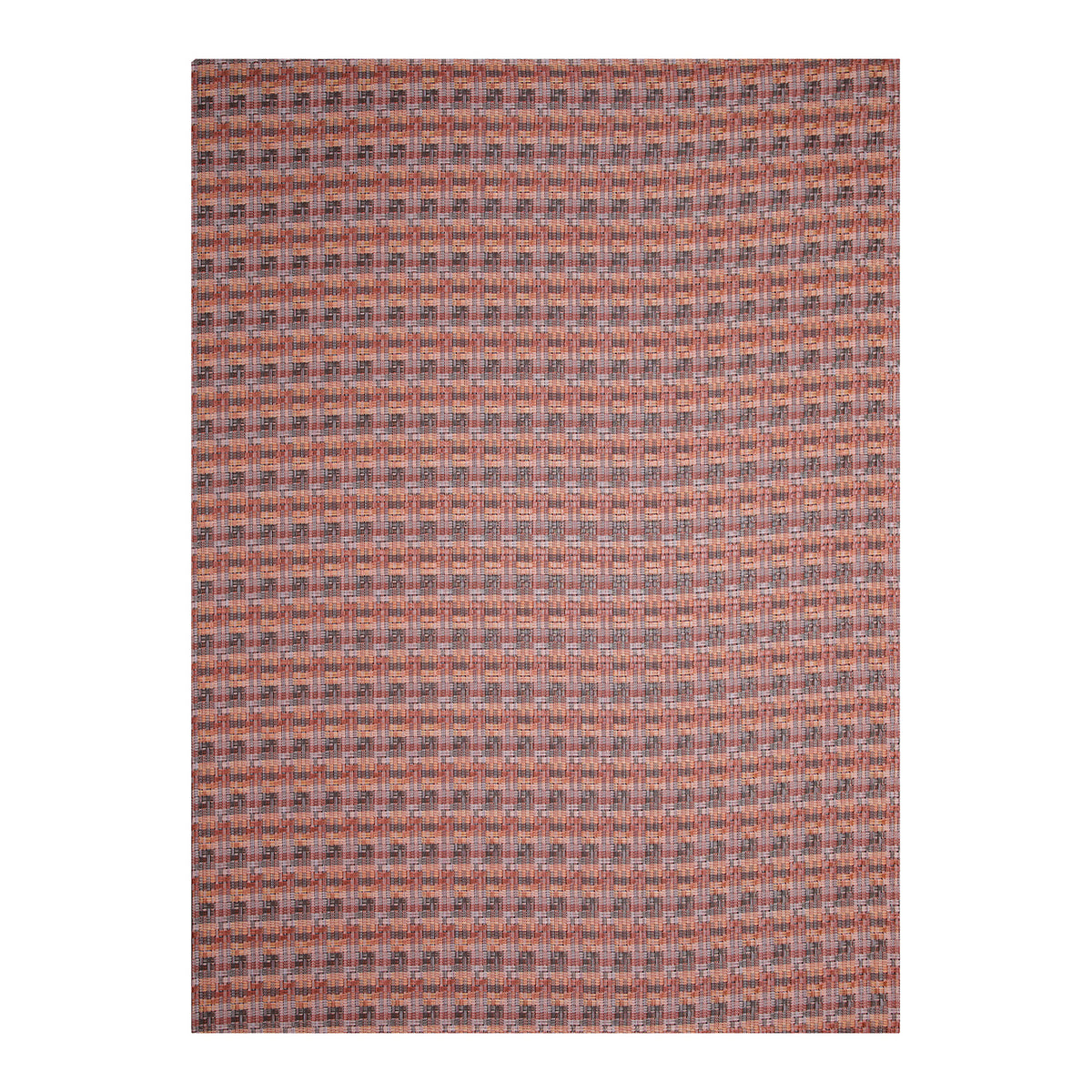 Sorbet Woven Floor Mat in Mix of Midtone Pink, Orange, Pale Pink and Cool Brown