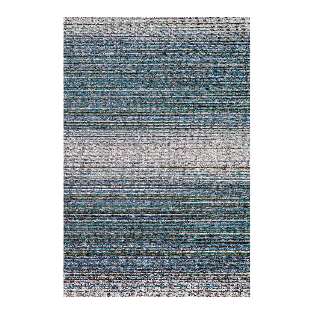 Rectangle Shag Mats in MIx of Green, Turquoise, Blue and White