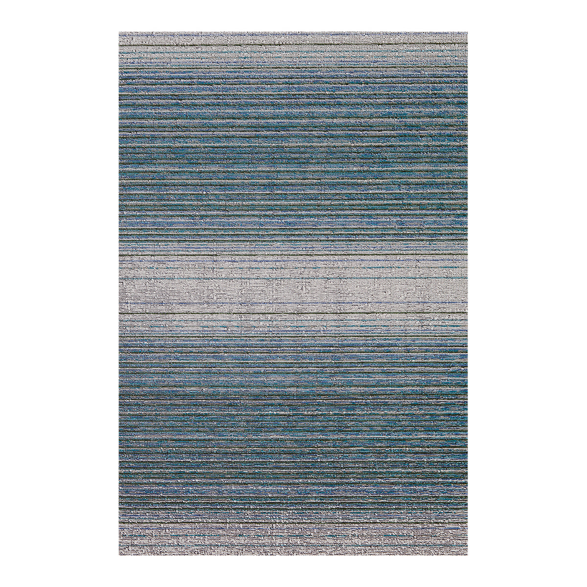 Rectangle Shag Mats in MIx of Green, Turquoise, Blue and White