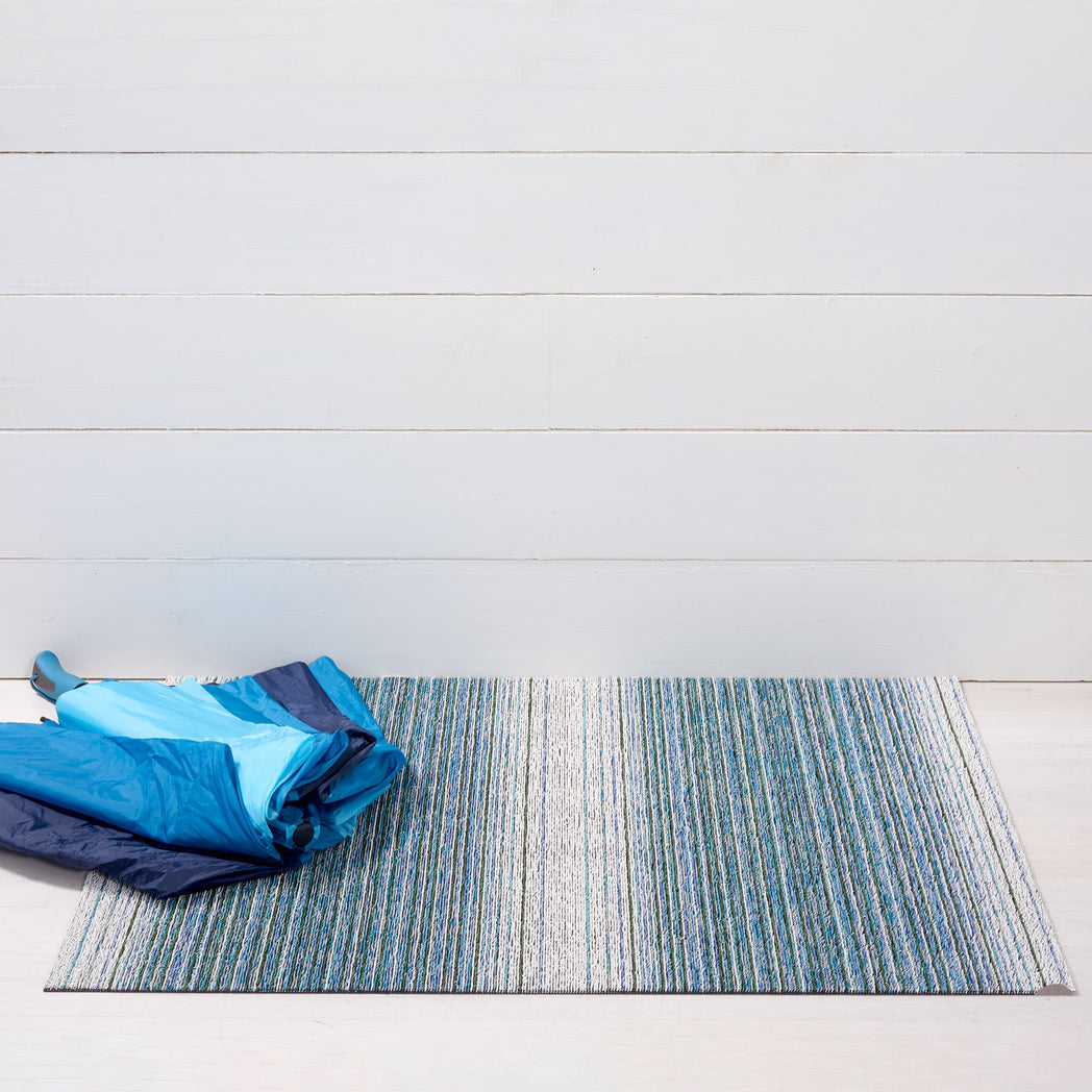 Fade Stripe Shag Mats - Lagoon Utility Mat
