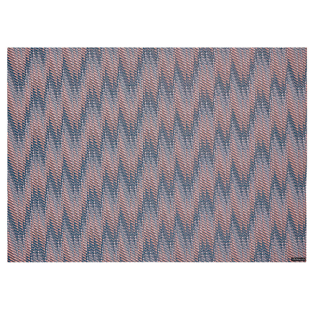Rectangle Placemats in Mix of Dark Blue, Midtone Pink and Light Pink