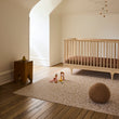 Chilewich woven floor mat in neutral woven terrastrand yarn, durable and stylish for modern living spaces.