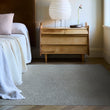 Chilewich woven floor mat in neutral woven terrastrand yarn, durable and stylish for modern living spaces.