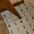 Chilewich woven floor mat in neutral woven terrastrand yarn, durable and stylish for modern living spaces.