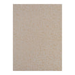 Rectangle Woven Floor Mat in Midtone Warm Beige with White and Orange Accents