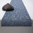 14'' x 72'' Table Runners in Midtone Grey Blue Base with Dark Blue and Electric Blue Accents