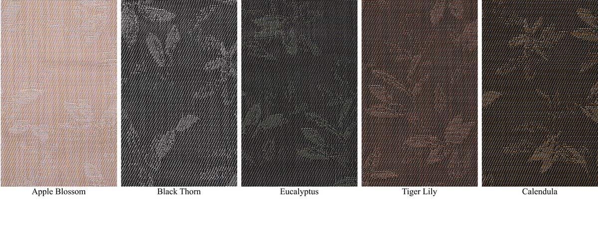 Detail image of Chilewich woven material showcasing texture, color, and pattern of the terrastrand yarn weave.