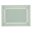 Rectangle Placemats in Muted Light Blue Green Base with White Accents