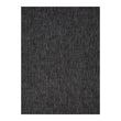Deep Grey Woven Floor Mat in Dark Grey with Silver Accents