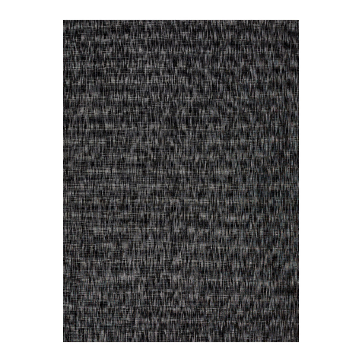 Deep Grey Woven Floor Mat in Dark Grey with Silver Accents