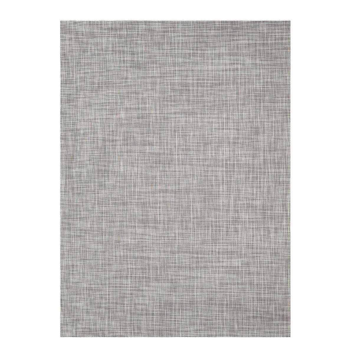 White/Silver Woven Floor Mat in Light Warm Silver Grey with Subtle White and Dark Greige Accents
