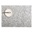 Metallic Lace Placemats - Silver With Prop