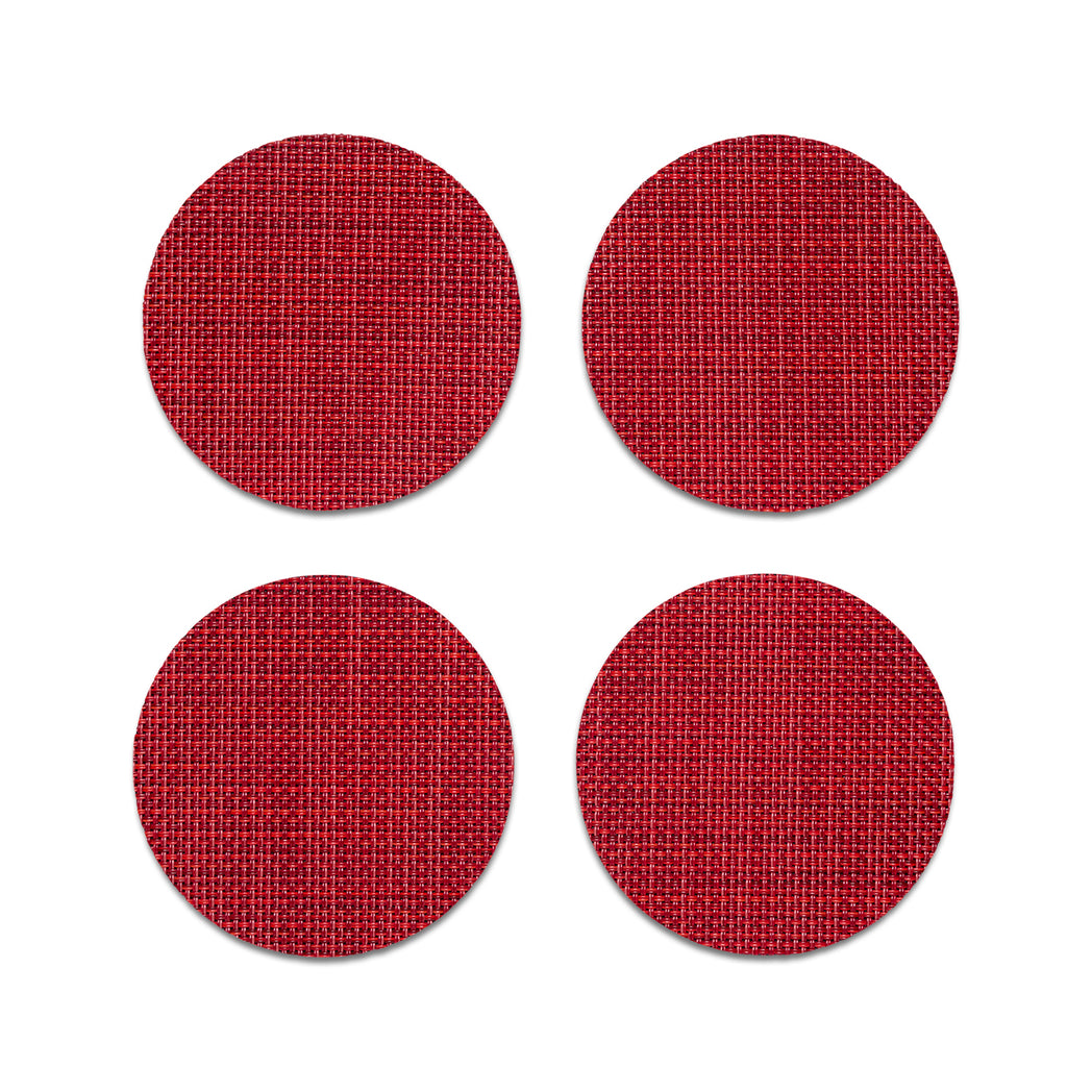 Detail image of Chilewich woven material showcasing texture, color, and pattern of the terrastrand yarn weave.