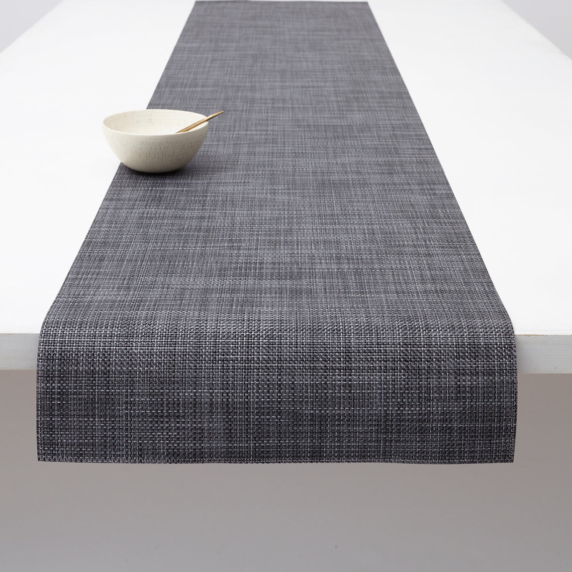 Mini Basketweave Table Runners - Cool Grey View 1