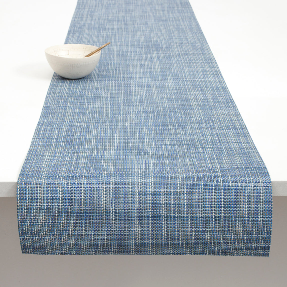 Mini Basketweave Table Runners - Chambray View 1