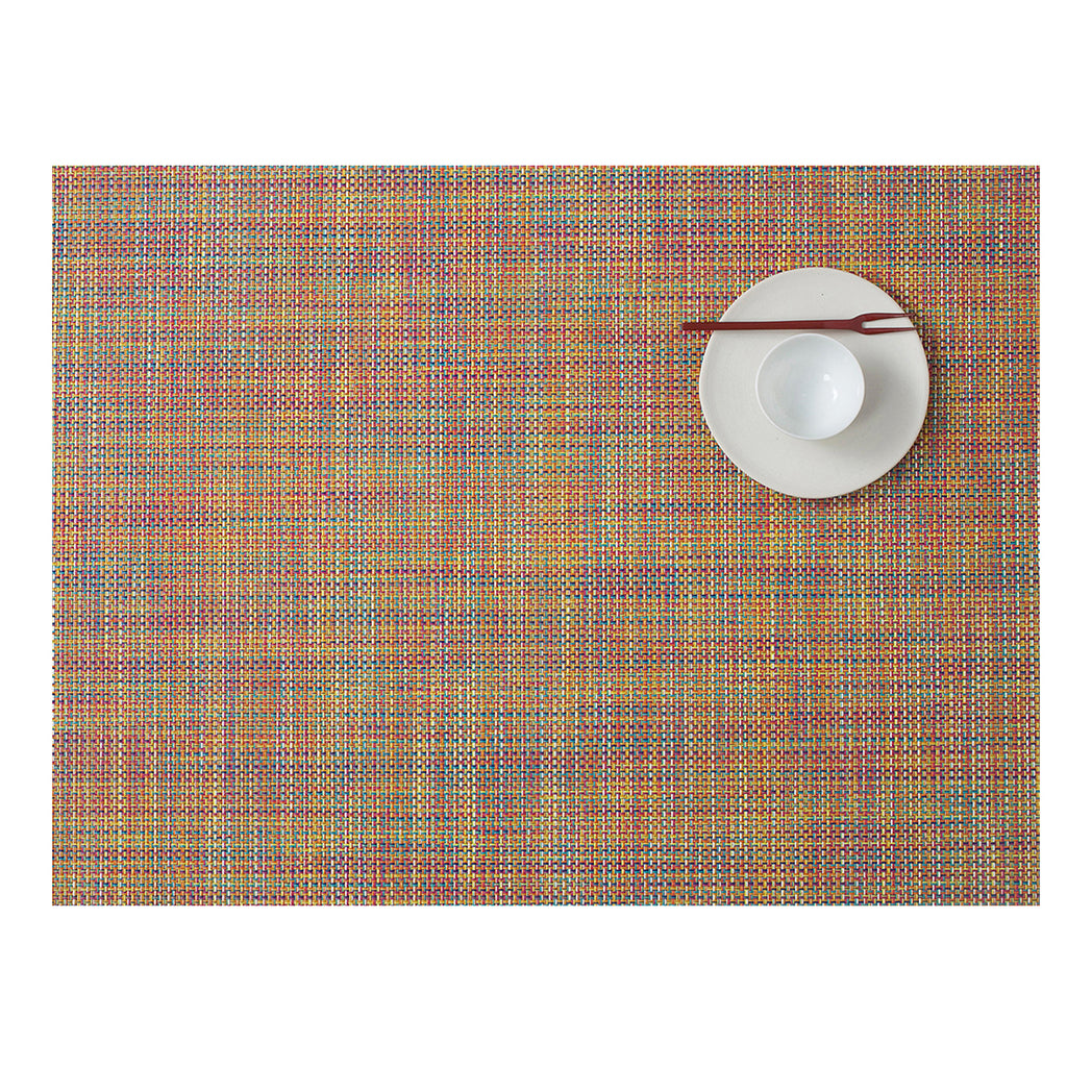 Confetti Placemats in Vivid Multicolor with Yellow, Magenta, Dark Blue, Orange and White