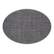 Oval Placemats in Mix of Midtone and Dark Cool Greys