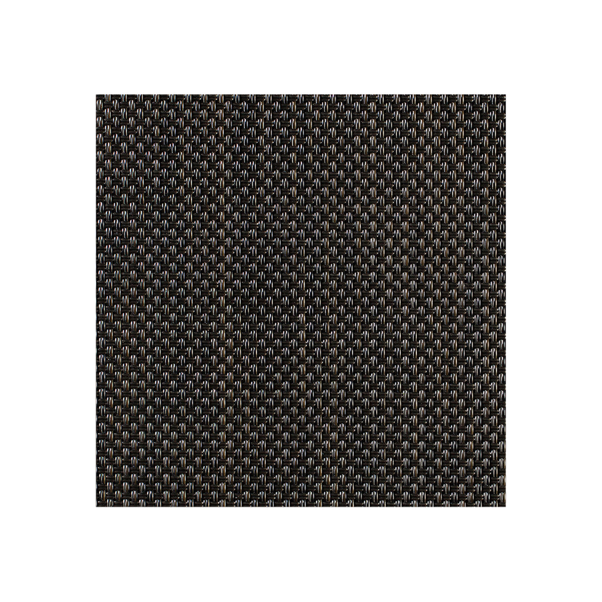 Chilewich Basketweave floor mat in Espresso, showcasing woven terrastrand yarn texture and modern design aesthetic.