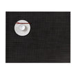 Espresso Placemats in Dark Neutral Brown with Black