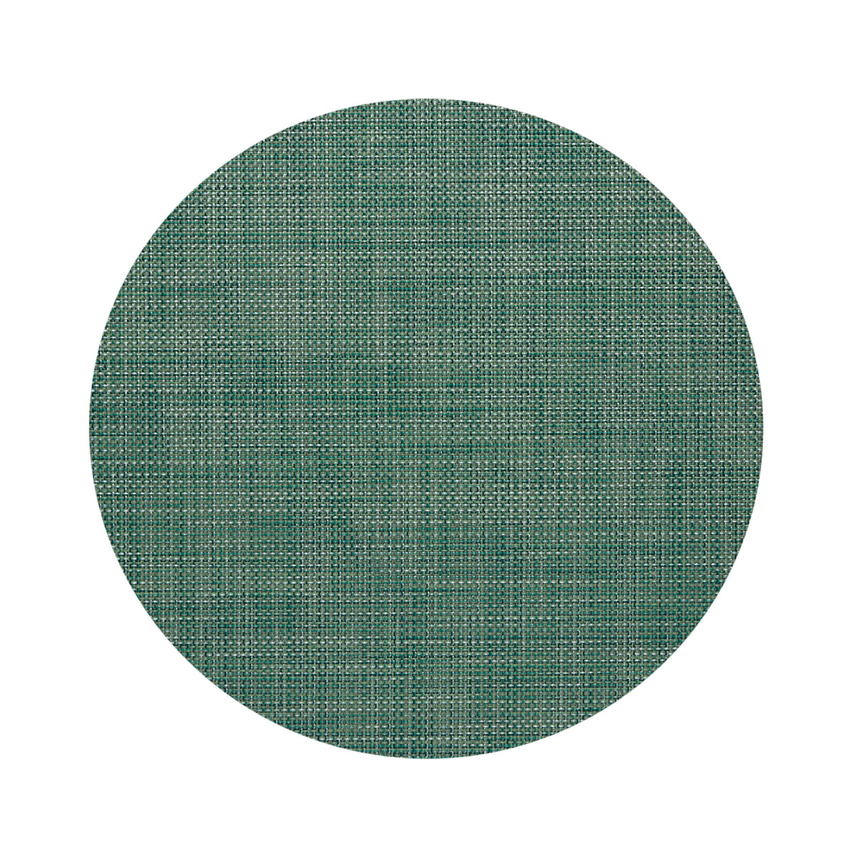 Round Placemats in Midtone Cool Green 
