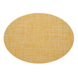 Oval Placemats in Muted Midtone Yellow