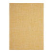 Ochre Woven Floor Mat in Muted Midtone Yellow