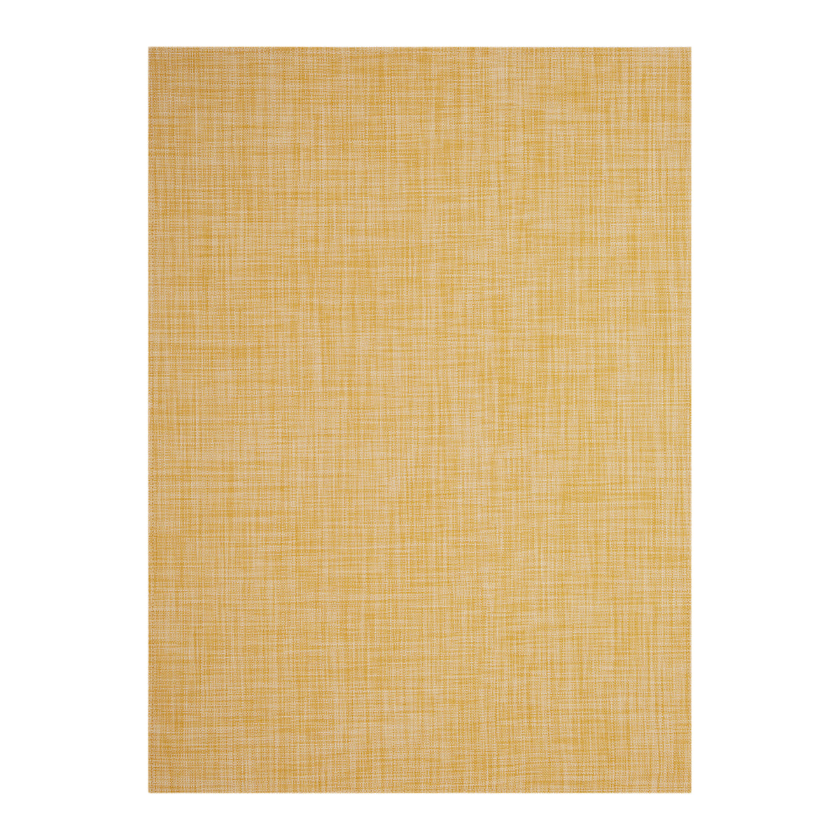 Ochre Woven Floor Mat in Muted Midtone Yellow