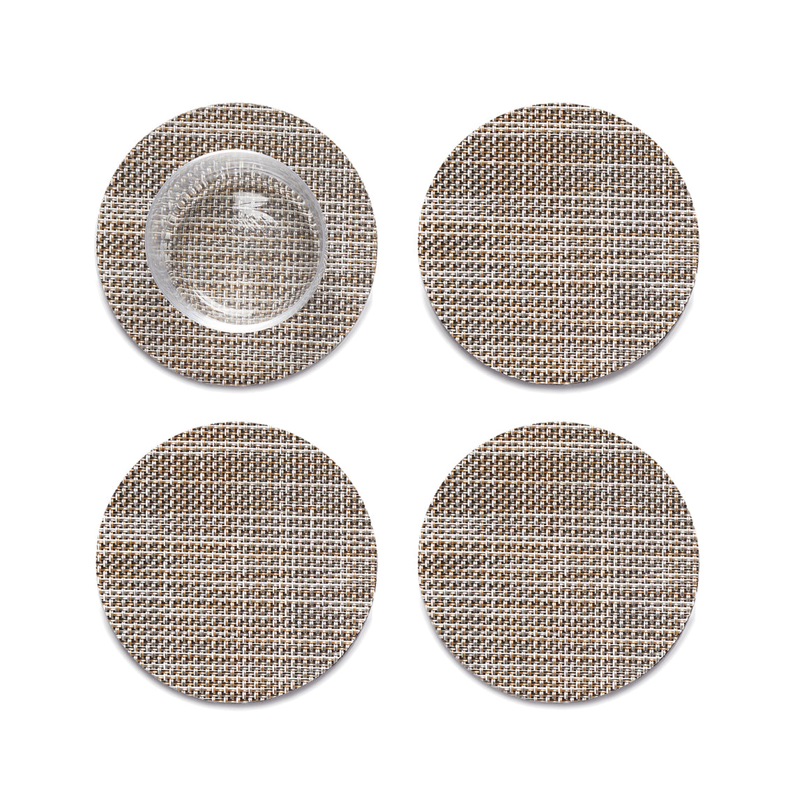 Mini Basketweave Coasters - Soapstone View 1