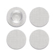 Set of 4 Coasters in Metallic White