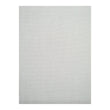 White Woven Floor Mat in Metallic White