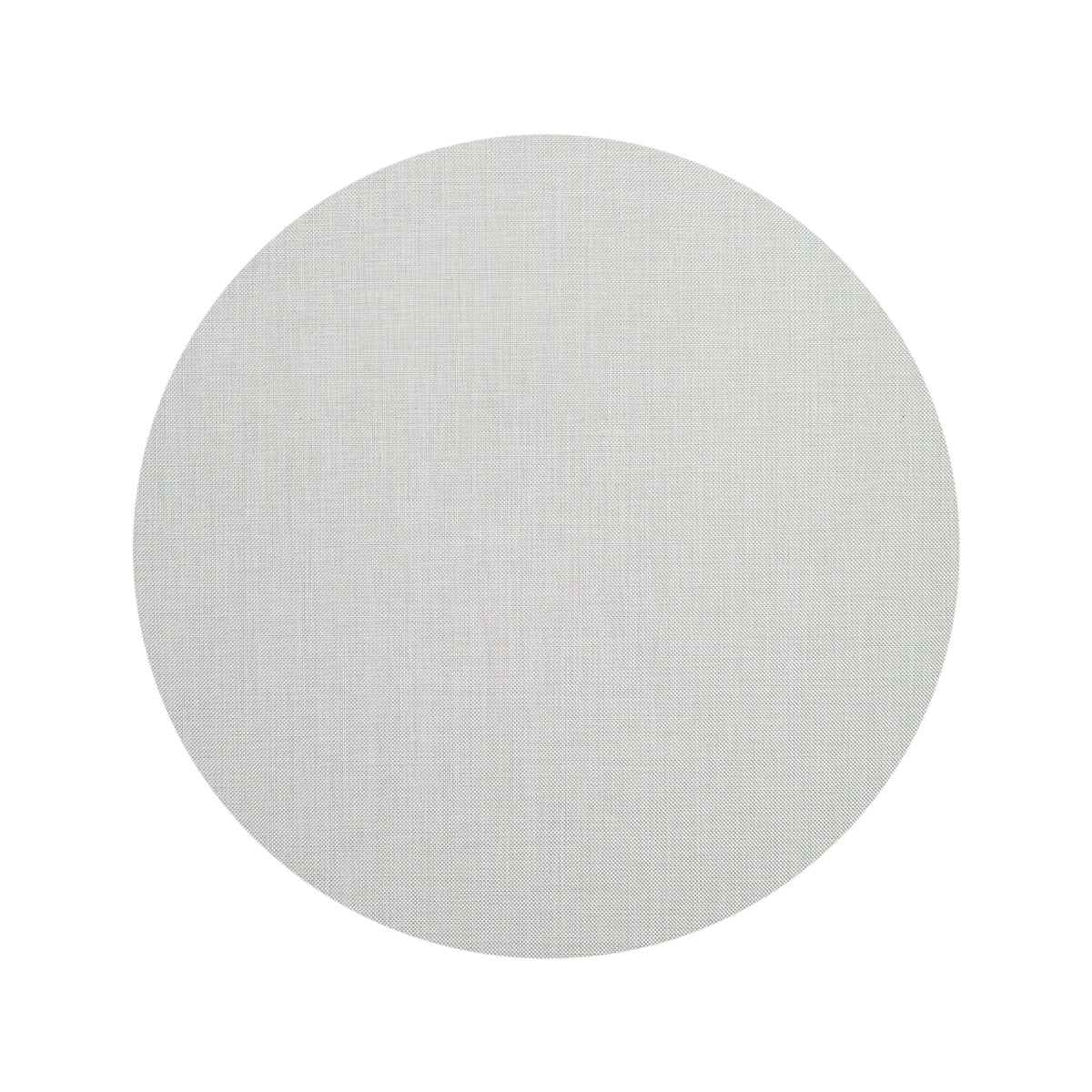Round Woven Floor Mat in Metallic White