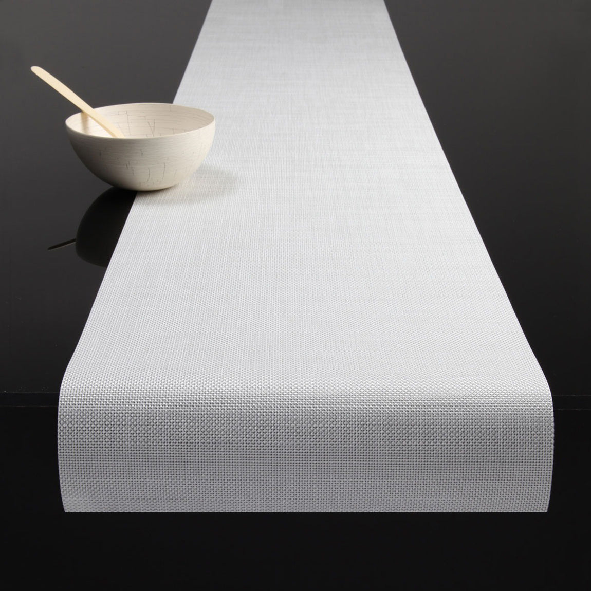 Mini Basketweave Table Runners - White View 1