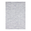 Blue Woven Floor Mat in Dark Blue and Cool Off White