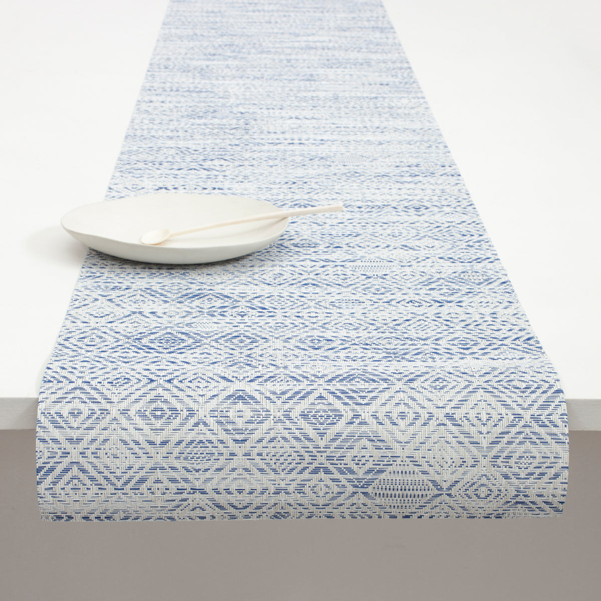 14'' x 72'' Table Runners in Dark Blue and Cool Off White