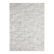 White/Black Woven Floor Mat in Black and Cool Off White