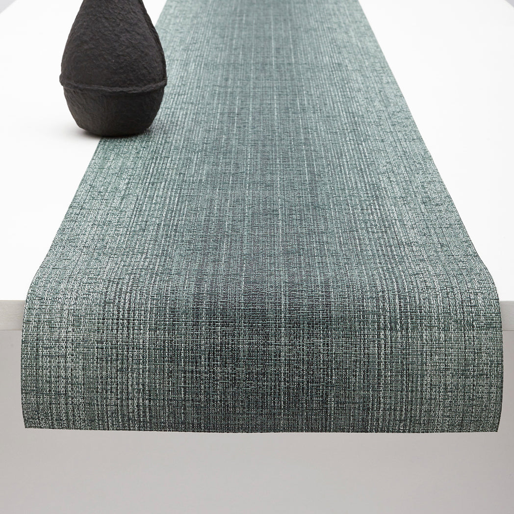 14'' x 72'' Table Runners in Mix of Muted Cool Green and Black