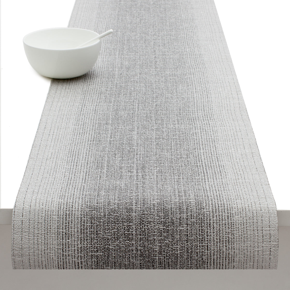 14'' x 72'' Table Runners in Mix of Metallic Silver and Dark Neutral Grey