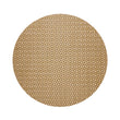Round Placemats in Muted Metallic Gold